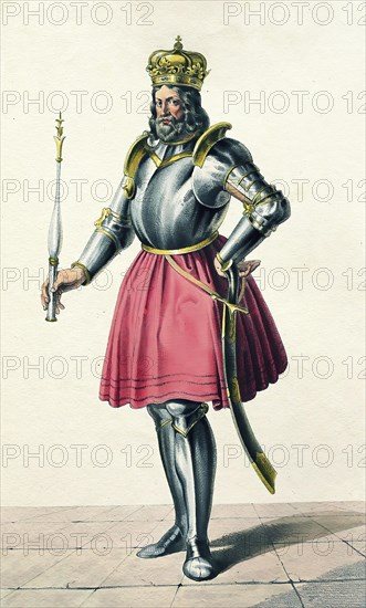 Andrew I (1013-1060), King of Hungary (1046-1060, Historical, digitally restored reproduction from a 19th century original, Record date not stated