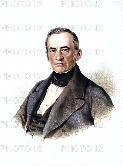 Adolf suess (1797-1852), industrialist, father of the geologist Eduard suess, Historical, digitally restored reproduction from a 19th century original, Record date not stated