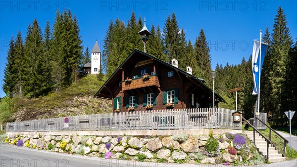 Forest school, Alpl near Krieglach, Waldheimat, panoramic view, Styria, Austria, Europe