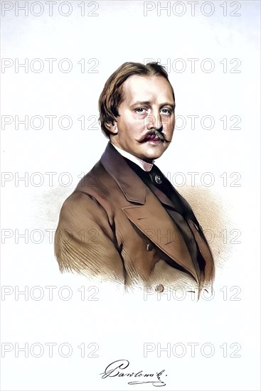 Alexander von Pawlowski (1830-1882), Court Councillor, Professor of Financial Law at the University of Vienna, Director of the Austro-Hungarian Monarchy, Austro-Hungarian Monarchy, Imperial and Royal Monarchy, Theresian Academy in Vienna, Botanist, Historical, digitally restored reproduction from a 19th century original, Record date not stated