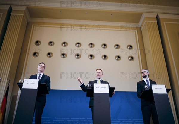 Christian Lindner (FDP), Federal Minister of Finance, photographed during a press conference on tax estimation in Berlin, 16.05.2024. Photographed on behalf of the Federal Ministry of Finance (BMF)