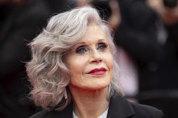 Cannes, France, 14 May 2024: Jane Fonda during the opening of the 77th Cannes International Film Festival on the red carpet of the Palais des Festivals with the opening film Le Deuxieme Acte (The Second Act) . The 77th Cannes International Film Festival will take place from 14 to 25 May 2024, Europe