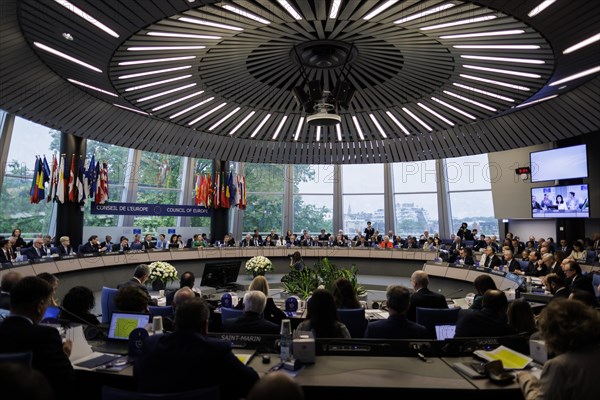 Working meeting of the foreign ministers of the Council of Europe in Strasbourg, 16 May 2024. Photographed on behalf of the Federal Foreign Office