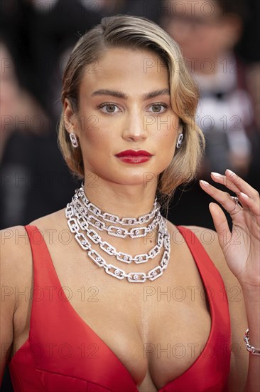 Cannes, France, 14 May 2024: Rose Bertram during the opening of the 77th Cannes International Film Festival on the red carpet of the Palais des Festivals with the opening film Le Deuxieme Acte (The Second Act) . The 77th Cannes International Film Festival will take place from 14 to 25 May 2024, Europe