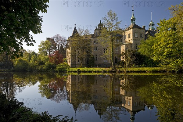 Bueckeburg Castle, ancestral seat of the House of Schaumburg-Lippe, Bueckeburg, Lower Saxony, Germany, Europe