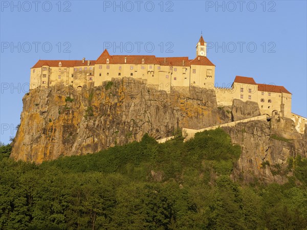 Riegersburg in the evening light, near Riegersburg, Styria, Austria, Europe