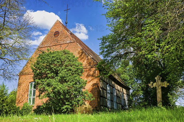 Strasen village church, Wesenberg, Mecklenburg-Western Pomerania, Germany, Europe