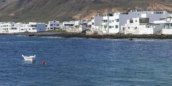 Panorama of Arrieta, Lanzarote, Canary Islands, Spain, Europe