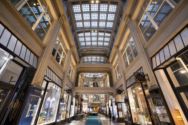 Maedlerpassage, shopping arcade, shopping mall, shopping centre, shopping arcade, Leipzig, Saxony, Germany, Europe