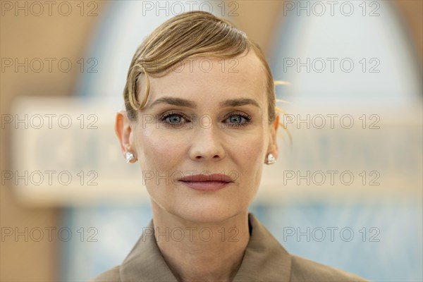 Cannes, France, 19.5.2024: Diane Kruger in front of the talk about her new film The Shrouds at The WRAP Conversations at Armani Caffe, 19.05.2024, Europe