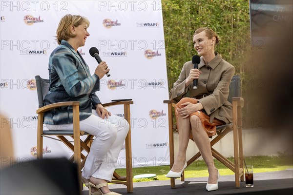 Cannes, France, 19.5.2024: Diane Kruger in conversation with Sharon Waxman about her new film The Shrouds at The WRAP Conversations at Armani Caffe, 19.05.2024, Europe
