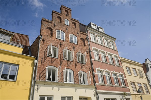Old town houses, Hartengrube, Luebeck, Schleswig-Holstein, Germany, Europe