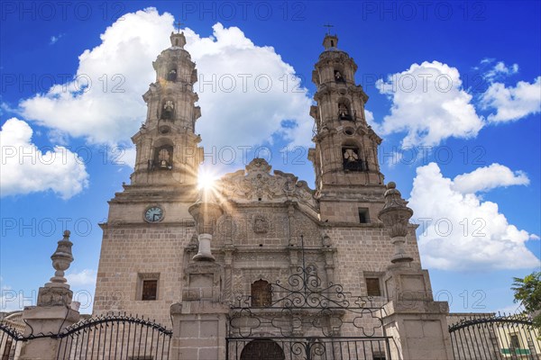 Mexico, Aguascalientes Cathedral Basilica in historic colonial center near Plaza de la Patria, Central America