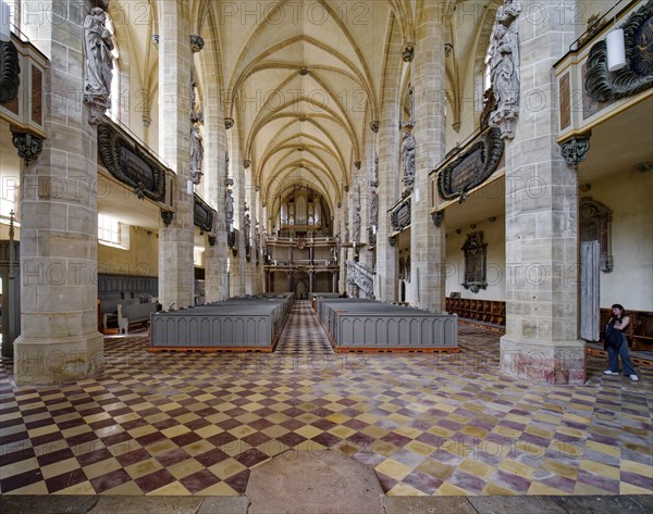 Wäldner organ in Halle Cathedral, Halle Cathedral, interior, Halle an der Saale, Saxony-Anhalt, Germany, Europe