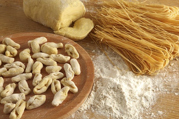 Homemade fresh italian pasta gnocchi