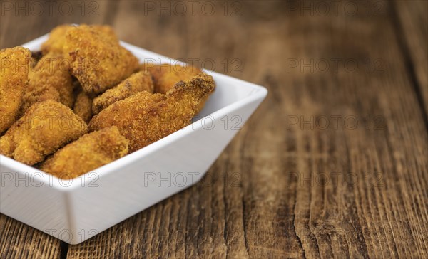 Chicken Nuggets as detailed close-up shot (selective focus)