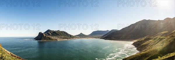Hout Bay, Cape Town in South Africa panoramic view during winter