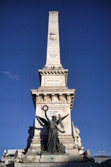 Monument to the Restoration War, Monumento aos Restauradores, Praça dos Restauradores, Lisbon, Portugal, Europe