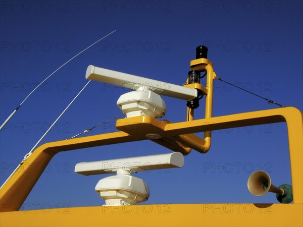 Radar system on a speedboat in Mexico