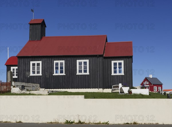 Hafnir church on the Reykjanes peninsula in Iceland