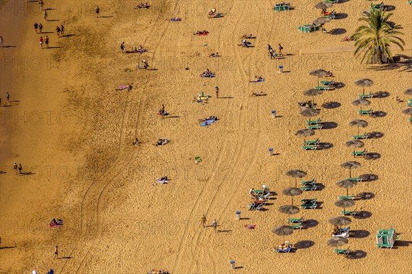 The beach of Las Teresitas, a famous beach near Santa Cruz de Tenerife