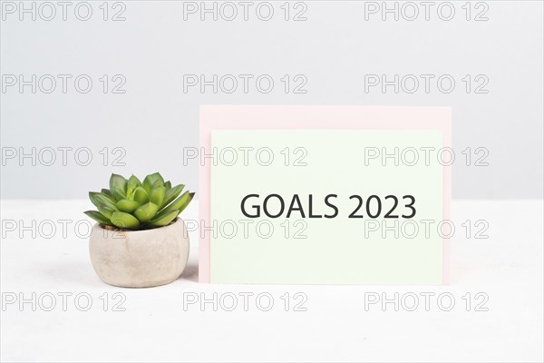 Goals 20223, new year resolution, making plan for the future, business and education concept, lifestyle