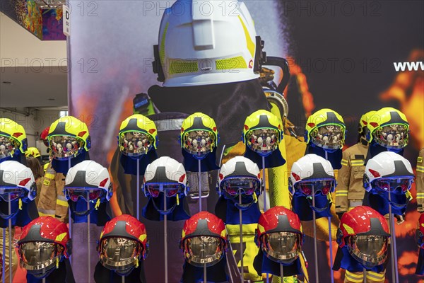 Interschutz 2022 trade fair in Hanover, the world's largest trade fair for fire, rescue and disaster control technology, equipment, over 1300 exhibitors from 50 countries, personal protective equipment