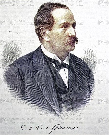 Karl Emil Franzos, 25 October 1848, 28 January 1904, was a very popular Austrian writer and publicist of his time, digital reproduction of an original from the 19th century, original date unknown