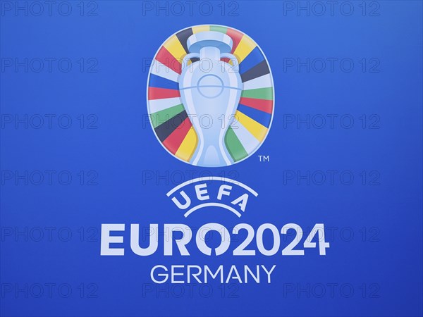 Logo of the UEFA euro 2024 European Football Championship in Germany, Düsseldorf, Germany, Europe
