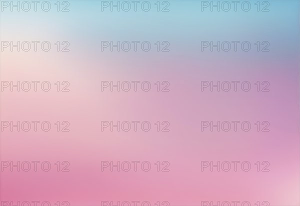 Abstract gradient with a soft blend of pink and blue pastel colors, AI generated