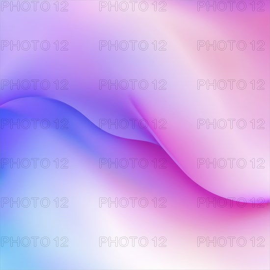 Flowing abstract shapes with pink, blue, and purple pastel gradients, AI generated
