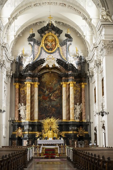 Church ('St. Michael') in the historic old town of Passau, Bavaria, Germany, Europe