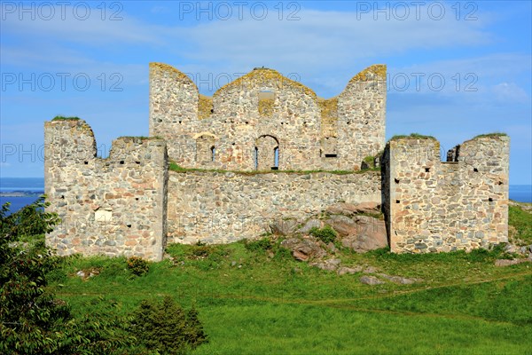 Brahehus, Gränna, SmalandBrahehus castle ruins at Gränna, built by Per Brahe in 1637 and burnt down in 1708, Jönköping municipality, Smaland county, Sweden, Scandinavia, Europe