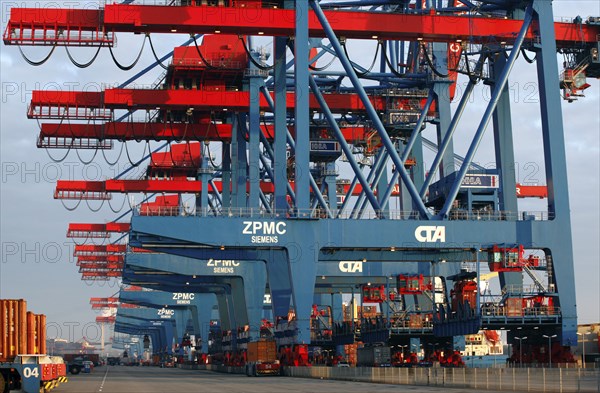 Hamburg, 19.10.2009, Container in the Port of Hamburg, Hamburg, Germany, Europe