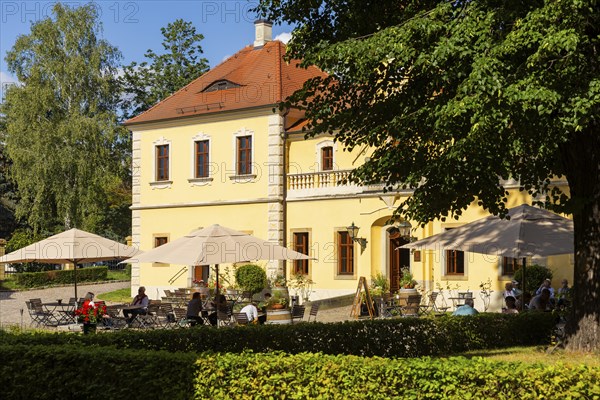 Proschwitz Castle is a castle in the neo-baroque style in the Meissen district of Proschwitz in the district of Meissen. Attached to it is Saxony's oldest still existing private winery in Proschwitz. Since 2021, the vinotheque has been located in the old servants' house at Proschwitz Castle, Meissen, Meissen, Saxony, Germany, Europe