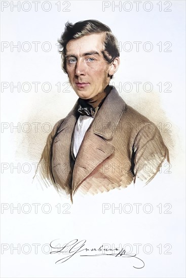 Leopold Grabner (born 21 July 1802 in Breitenfurt near Vienna, died 4 November 1864 in Vienna) was an Austrian forest scientist, Historical, digitally restored reproduction from a 19th century original, Record date not stated