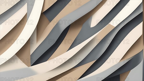 Minimalist illustration depicting visual language for harmony, AI generated