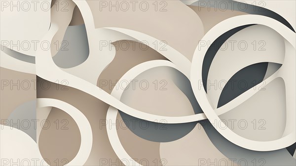 Minimalist illustration depicting visual language for harmony, AI generated