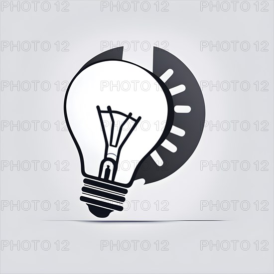 Minimalist wallpaper illustration depicting visual language for innovation, AI generated