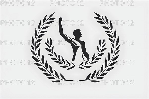 Minimalist illustration depicting visual language for success, AI generated