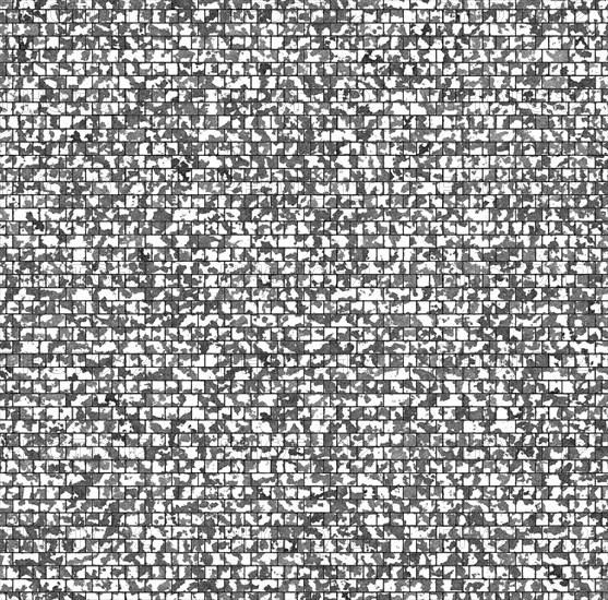 Abstract black and white mosaic pattern with a detailed and geometric texture