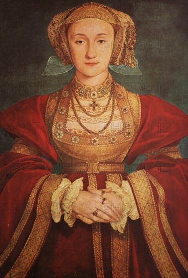 Painting by Hans Holbein the Younger (born 1497 or 1498 probably in Augsburg. died 29 November 1543 in London), German painter, Portrait of Princess Anne of Cleves, Historic, digitally restored reproduction from a 19th century original, Record date not stated