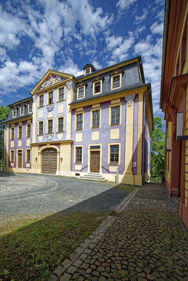 Ticket office, Upper Castle, Residenzstadt Greiz, Thuringia, Germany, Europe