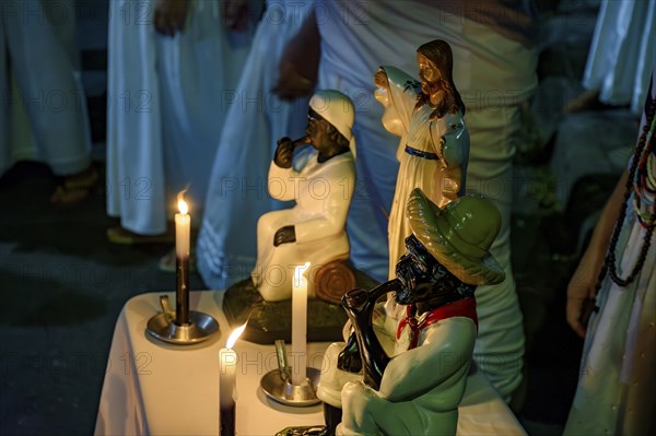 Ceremony honoring the entities and deities present in Umbanda and Candomble in Brazil, Brazil, South America