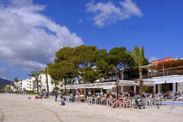 Port d'Alcudia beach, Alcudia, Majorca, Balearic Islands, Spain, Europe