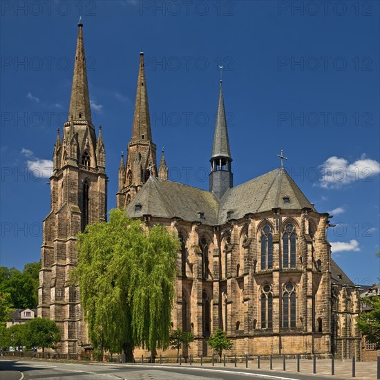 The Elisabethkirche is considered the oldest purely Gothic church in Germany, Marburg an der Lahn, Hesse, Germany, Europe