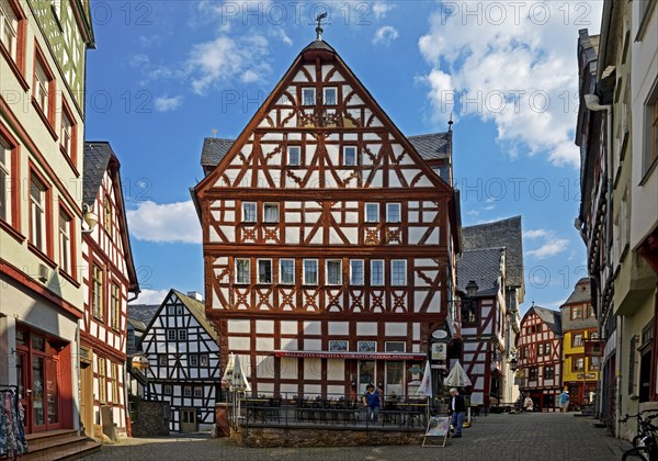 Half-timbered houses in the historic old town, Deutsche Fachwerkstrasse, Limburg an der Lahn, Hesse, Germany, Europe