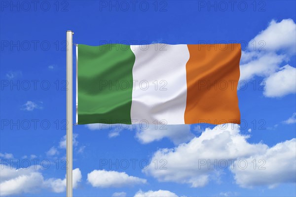 The flag of Ireland, Europe, Studio