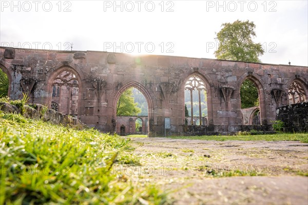 Historic monastery walls in the sunlight, Hirsau, Black Forest, Germany, Europe