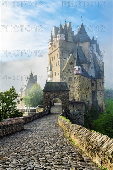 Castle Eltz in the region Volcanic Eifel, Rhineland Palatinate, Germany, Europe